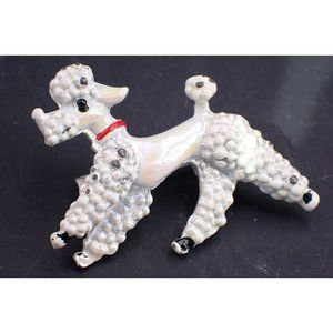 Vintage Tall White Standard Poodle #2